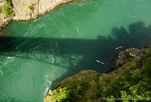 Kayaks Under Canoe Pass Bridge #1