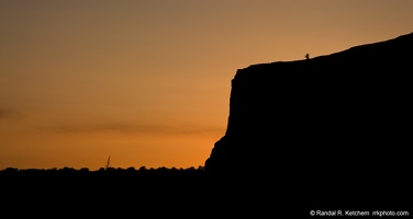 Steamboat Rock Silhouette at Sunset #2