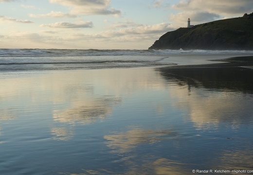 North Head Lighthouse, Cape Disappointment State Park, Cloud Reflection