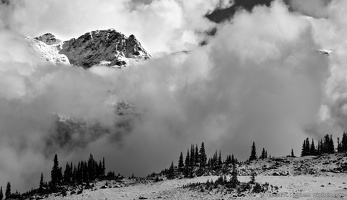 Whistler Mountain #2, Black and White