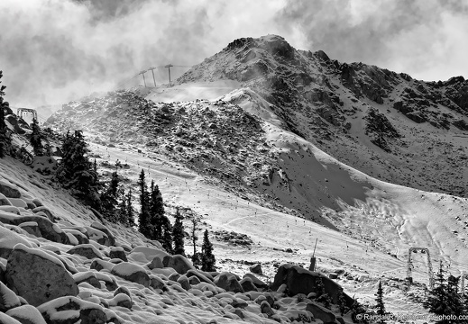 Whistler Mountain #6, Black and White