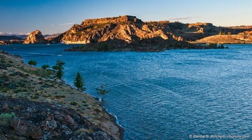 Devils Punchbowl and Castle Rock, Sunset