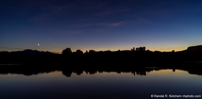 Sunset Over Pearrygin Lake, Blue