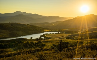 Sunset Over Pearrygin Lake, End of Day