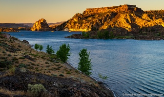 Castle Rock During Setting Sun