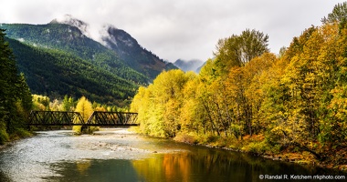 South Fork Skykomish River at Money Creek Campground, Fall Color