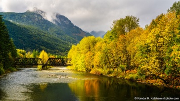 South Fork Skykomish River at Money Creek Campground, Fall Color