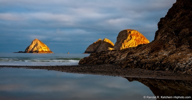 Oceanside, Oregon, Sea Stack in Morning Light, Wall