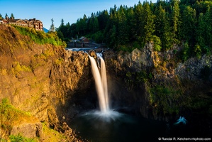 Snoqualmie Falls at Sunset, Warm