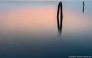 Sunset over Port Gardner, Three Pylons