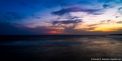 Gulf of Mexico Sunset, Red to Yellow