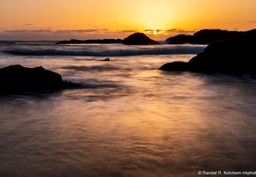 Seal Rock Sunset, Misty Waters