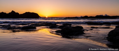 Seal Rock Sunset, Beach Glow