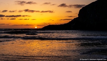 Seal Rock Sunset, Seagulls Roosting