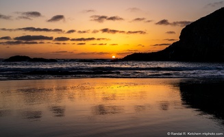 Seal Rock Sunset, Seagulls Abound