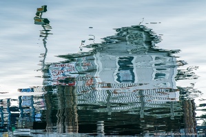 Shell Station Reflection, Friday Harbor, San Juan Island