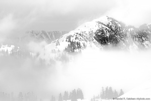 Artist Point Snowshoe Route, Across the Misty Valley