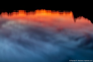 Sunset on Lake Lorraine Abstract