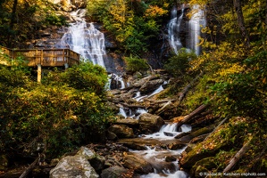 Anna Ruby Falls, Smith and York Creeks, Fall Color