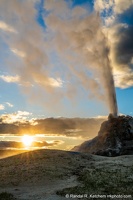 White Dome Geyser, Setting Sun