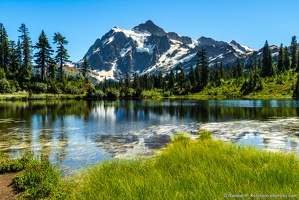 Mount Shuksan, Picture Lake, Late Summer