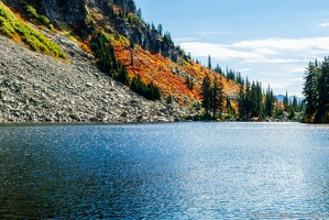 Lichtenberg Mountain Slope, Fall Color, Lake Valhalla