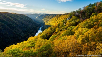 New River Gorge, Beauty Mountain Overlook Sunset