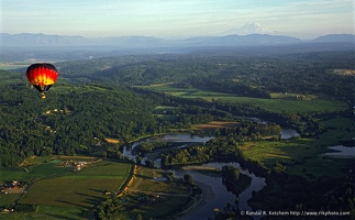 Balloon Over Snohomish River #2