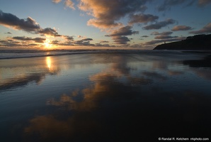 North Head Lighthouse, Cape Disappointment State Park, Setting Sun