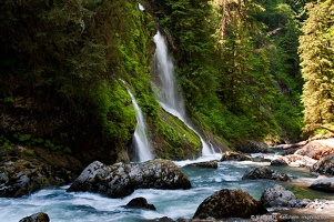 Boulder River Waterfall, Side View