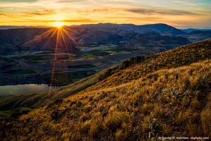 Rock Farm View at Sunset, NW