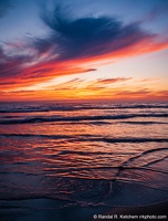 Sunset Clouds, Ocean Ripples, Cape Lookout