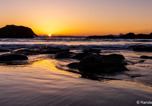 Seal Rock Sunset, Beach Glow
