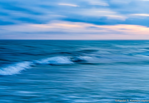 Soft Waves at Sunset