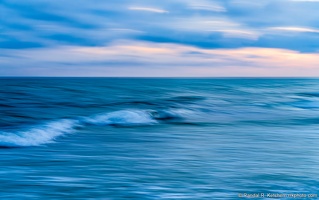 Soft Waves at Sunset