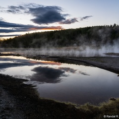 Firehole Lake after Sunset