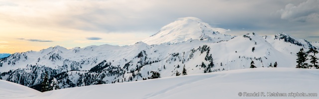 Mount Baker Artist Point Snowshoe, Sunlit Sky