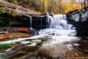 Dunloup Falls, Flowing Water